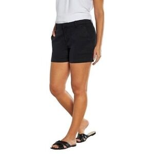 Banana Republic Ladies' Cotton-Blend Chino Short Black‎ Size 12 New with Tags
